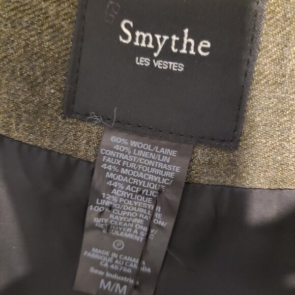 Smythe wool blend jacket with faux fur - Picture 10 of 13